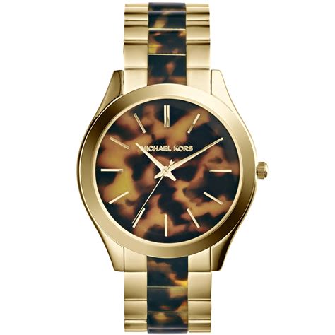 michael kors jet set bracelet watch tortoise|Runway Gold.